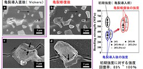 Simple and low-cost crack-healing of ceramic-based composites