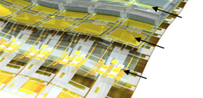 Successful development of flexible amplifier circuit sheets with biocompatible gel electrodes