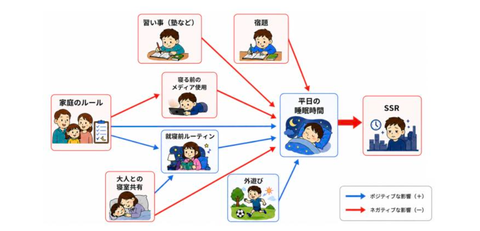 ＼Protect Japanese children from sleep deprivation／Restricting digital device use before bedtime and keeping a fixed bedtime help protect children’s sleep duration