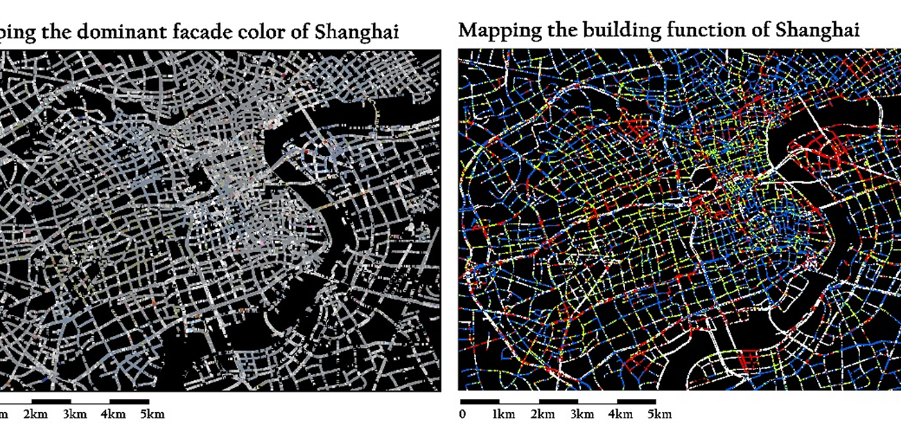 建物の機能分類（住宅・オフィス・商業施設等）と 建物ファサードカラー測定による大都市スケールの空間分析法