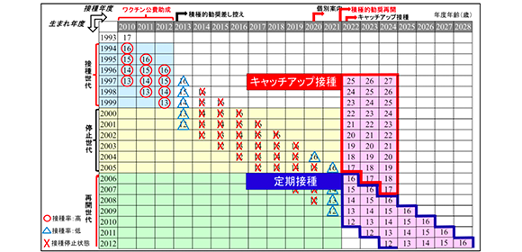 積極的勧奨再開も効果薄？ 伸び悩むHPVワクチン接種率