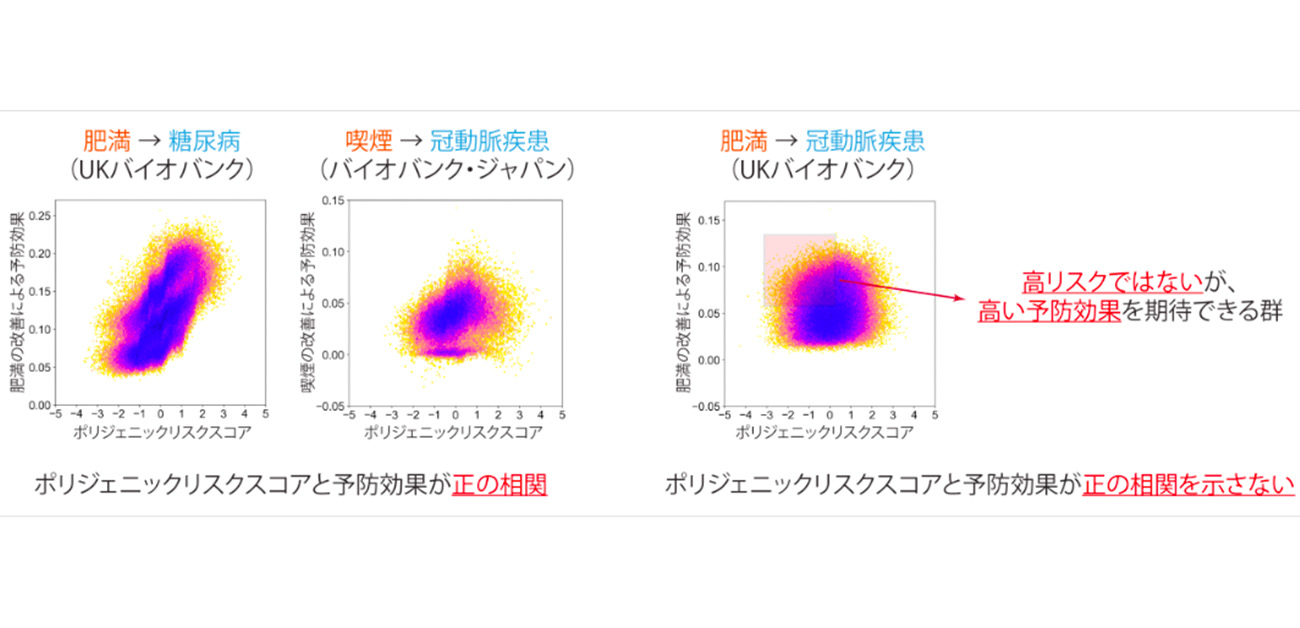 ポリジェニックリスクスコア×機械学習で紐解く 生活習慣病の遺伝的リスクと予防効果との関係