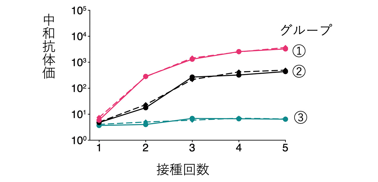 自己免疫疾患患者における 複数回の新型コロナワクチン効果の違い
